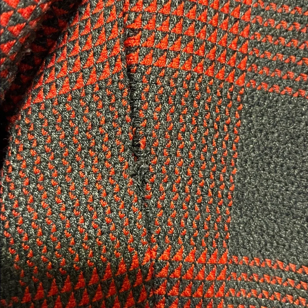 John Meyer of Norwich Vintage Wool Blend Red Plaid  Blazer - Picture 6 of 14